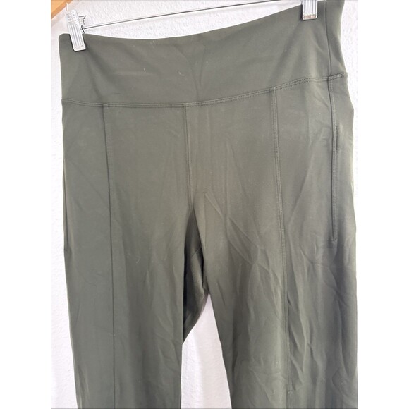 Athleta‎ Pants Womens M Petite Olive Delancey Straight Leg High Rise - Picture 2 of 13